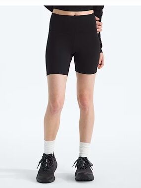 The North Face Black High-Waist Bike Shorts
